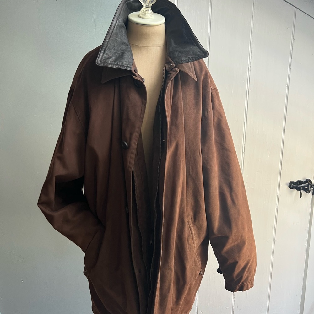RAINFOREST Brown Military Field Coat with Oversized Fit
